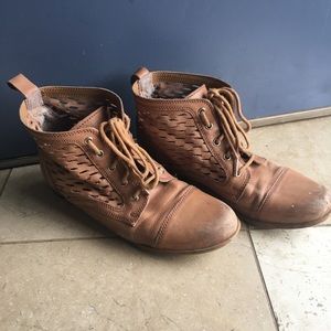 Urban Outfitters tarnished leather bootie